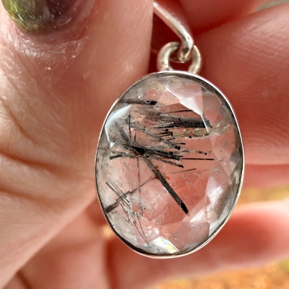 Jewelry - ✨ Faceted Tourmaline Quartz Pendant | High-Grade Terminated Quartz | Sri Lanka ✨
